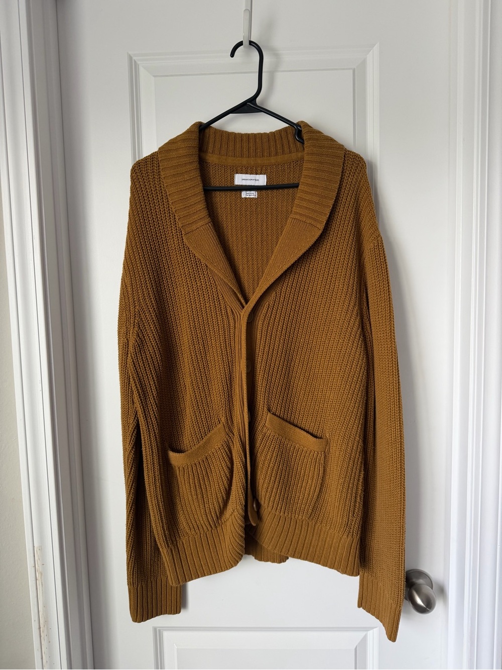 Urban Outfitters Women’s Collar Knit Cardigan - Mustard